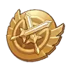 Gold Badge - sword - No Watermark PNG