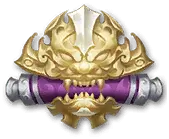 Dragon Mask - golden - Transparent Background PNG