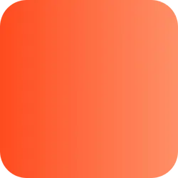Gradient Orange Background - simple design - Transparent Background PNG