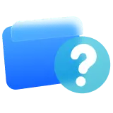 Blue Folder with Question Mark Icon - question mark - High Resolution PNG