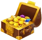 Treasure Chest - High Quality PNG - gold coins