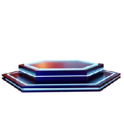 Hexagonal Platform - futuristic - No Background PNG