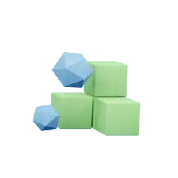 Geometric Shapes Combination - cyan - Free Download PNG