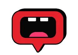 Surprised Emoji - red - Lossless PNG