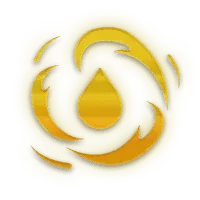 Flame Water Drop - logo - Transparent Background PNG