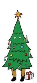 Christmas Tree Man - holiday - Lossless PNG