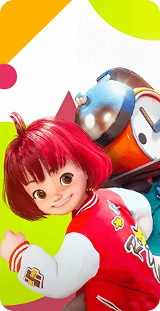 Red-haired Girl - red hair - animated character - No Background PNG