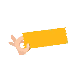 Hand Holding Yellow Card - hand - Lossless PNG