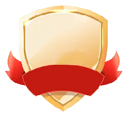 Shield Emblem - red ribbon - Free PNG