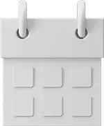 Calendar Icon - icon - square - Transparent Layer PNG