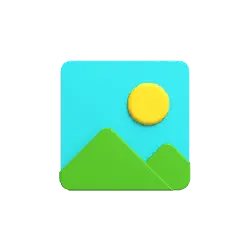 Mountain View Icon - blue - Transparent Layer PNG