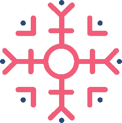 Snowflake Pattern - pink - High Resolution PNG