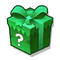 Mysterious Gift Box - green - No Background PNG