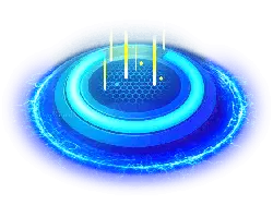 Blue Energy Ring - science fiction - energy - PNG