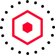 Hexagon Logo - red - Lossless PNG