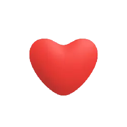 Heart Balloon - red - soft - Free PNG