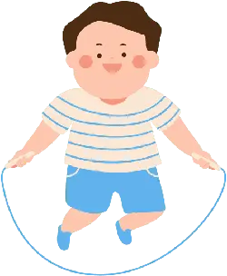 Boy Skipping Rope - happy - Free Download PNG