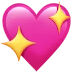 Sparkling Heart Emoji - emoji - Transparent Layer PNG