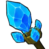 Blue Crystal Staff - magic - PNG