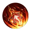 Flaming Demon Badge - logo - No Watermark PNG