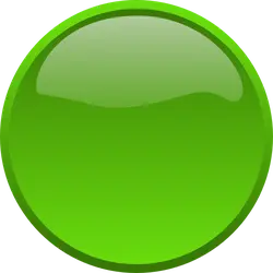 Green Button - smooth - circle - No Background PNG