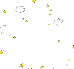 Cartoon Sheep - night - No Background PNG