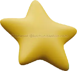 Golden Star - shiny - High Resolution PNG