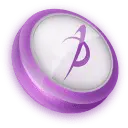 Purple Button - purple - icon - PNG