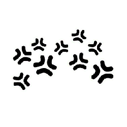 Abstract Pattern - line art - geometric shapes - Transparent Layer PNG