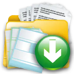 Folder Download Icon - file - PNG