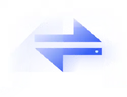 Blue Arrow - logo - geometric - No Watermark PNG