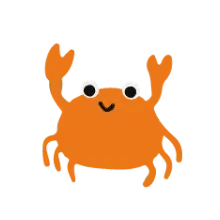 Orange Crab - cute - No Watermark PNG