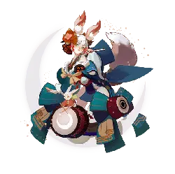 White Wolf Girl - music - High Resolution PNG