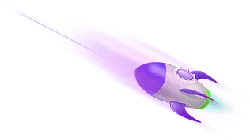 Purple Rocket - Fast Download PNG