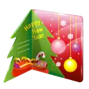 Christmas Tree Card - gift - Free Download PNG