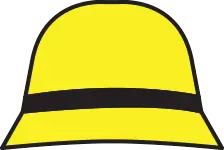 Yellow Hat - simple design - High Resolution PNG