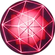 Red Gemstone - geometric shape - PNG Images