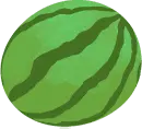 Watermelon - green - High Resolution PNG