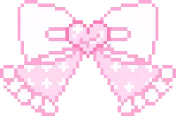 Pixel Bow - pixel art - No Watermark PNG