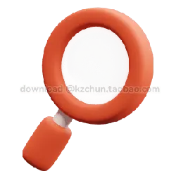 Magnifying Glass - red - observe - PNG