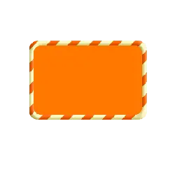 Orange Warning Sign - attention - Free PNG