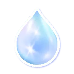 Water Drop - icon - glossy - High Resolution PNG
