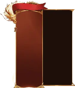 Dragon Scroll - red - gold - High Resolution PNG
