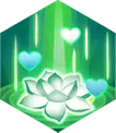 Green Energy Lotus - heart - Transparent Layer PNG