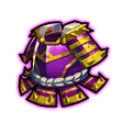Purple Golden Helmet - purple - PNG