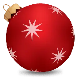 Christmas Ornament - red - Fast Download PNG