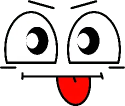 Smiley Face Emoji - red - PNG Images