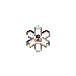Crystal Snowflake - symmetrical - No Watermark PNG