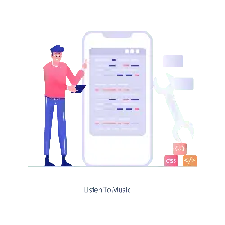 Listen To Music - phone - High Resolution PNG