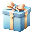 Gift Box - Popular Download PNG - blue